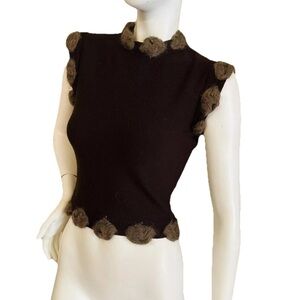 CHRISTIAN DIOR BOUTIQUE PARIS Top Size S the tag cut off with size and fabric